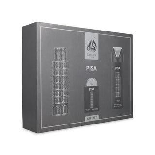 Kit Lattafa Pisa - Eau de Parfum 100ml + Mini 20ml + Spray Desodorante 200ml