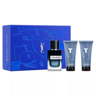 Kit Y Saint Laurent - Eau de Parfum 60ml + Gel de Banho 50ml + Pós Barba 50ml