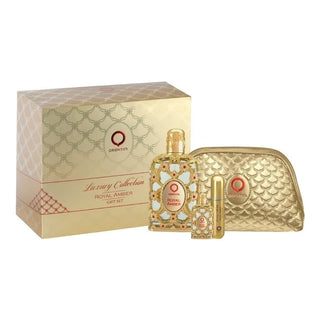Kit Royal Amber Orientica Unissex - Eau de Parfum 80ml + Miniatura 7,5ml + Refil 10ml + Nécessaire