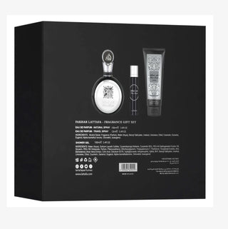 KIT Lattafa Fakhar Black - Perfume 100ml + Decant 12ml + Shower Gel 100ml
