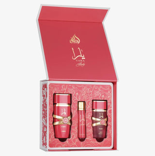 KIT Yara Candy Lattafa Eau de Parfum - Perfume 100ml + Decant 12ml + Fresh Hair Mist 50ml