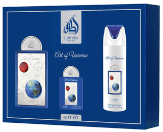 Kit Lattafa Art Of Universe - Perfume 100ml + Decant 20ml + Spray 200ml Eau de Parfum