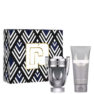 Kit Invictus Platinum Rabanne Masculino - Eau de Parfum 100ml + Gel de Banho 100ml