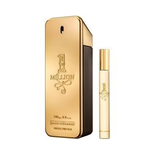 Kit 1 Million Rabanne Masculino - Perfume Eau de Toilette 200ml + Travel Size 10ml
